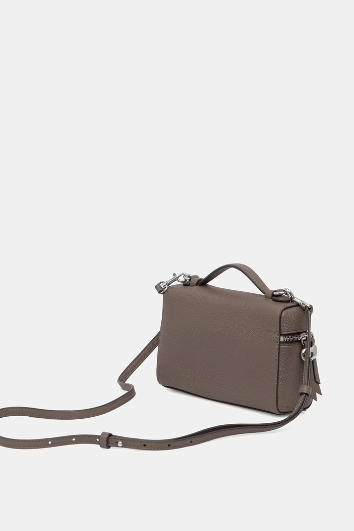 Doplnky Tory Burch crossbody kabelka dámska kožená Romy 178948 hnedá