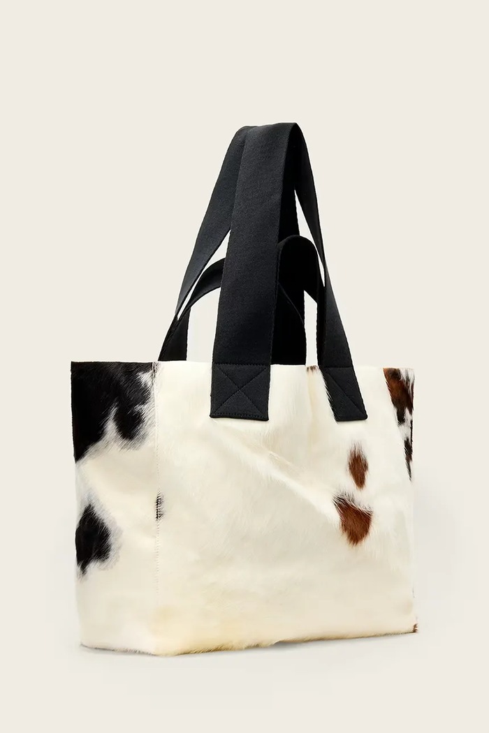 AllSaints shopper torba za žene kožna IZZY COW W260XE smeđa SS26