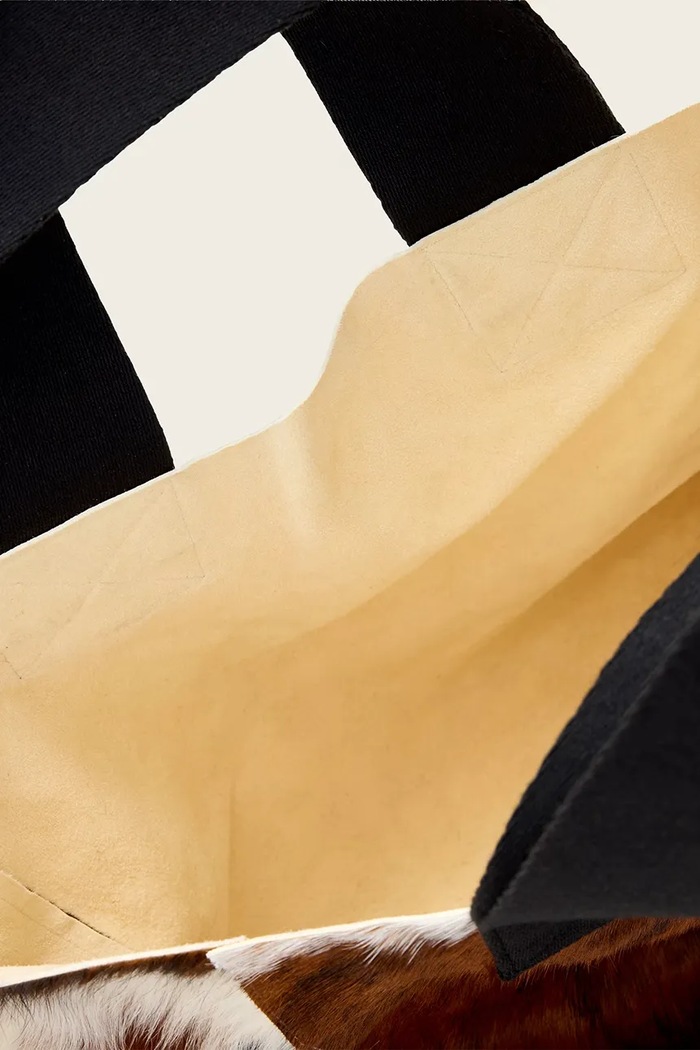 AllSaints shopper torba za žene kožna IZZY COW smeđa W260XE