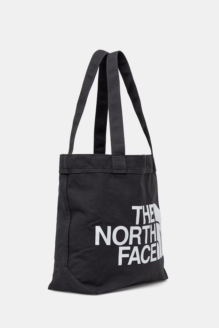 The North Face geantă feminină din bumbac COTTON TOTE NF0A3VWQKN61 negru SS26