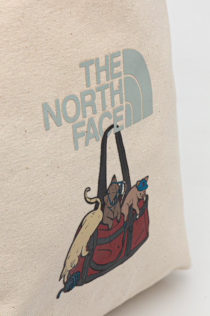 The North Face torebka damska bawełniana beżowy NF0A3VWQPDZ1