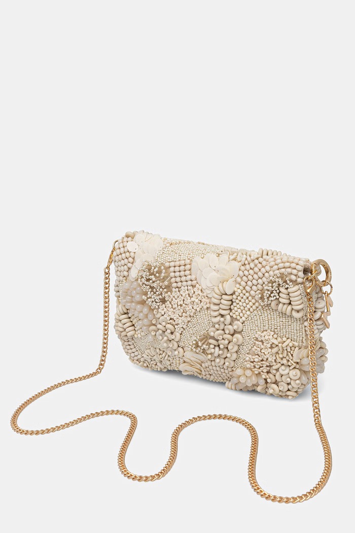 Lola Casademunt Crossbody torbica ženska bež MS2604020