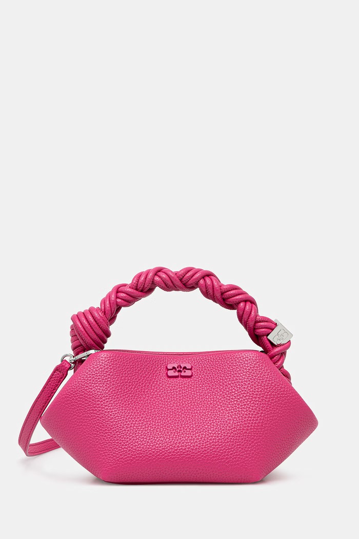 GANNI Bou Mini torebka crossbody damska z imitacji skóry różowy B2100124