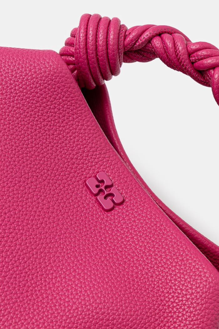 GANNI Bou Small torebka crossbody damska z imitacji skóry różowy B2100126