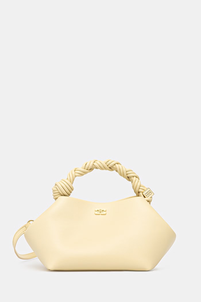 GANNI Bou Small torebka crossbody damska z imitacji skóry żółty B2100147