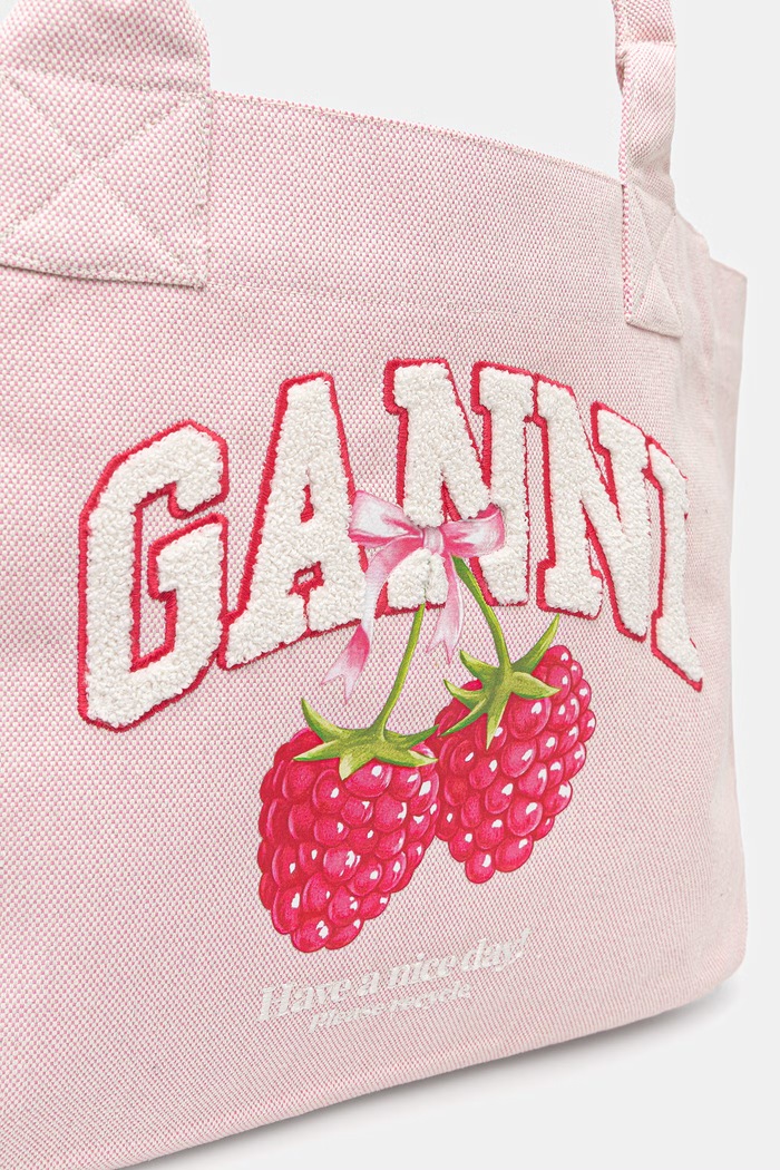 GANNI kabelka typu shopper dámska ružová B2110087