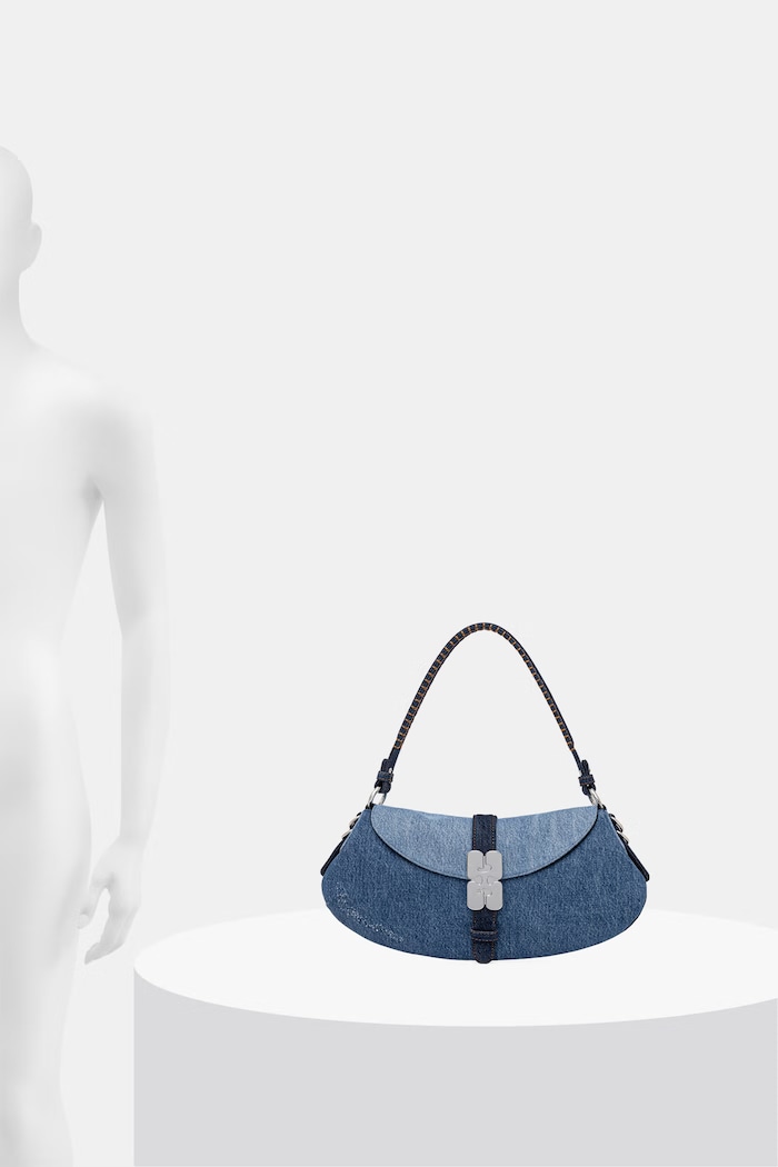 GANNI B-Kat Denim чанта дамска от деним B2060038