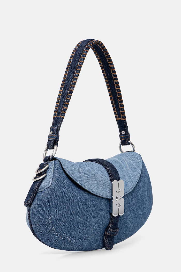 GANNI B-Kat Denim чанта дамска от деним B2060038 син SS26