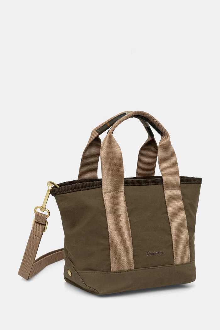 Barbour crossbody torbica ženska bombažna Mya LBA0523 zelena SS26
