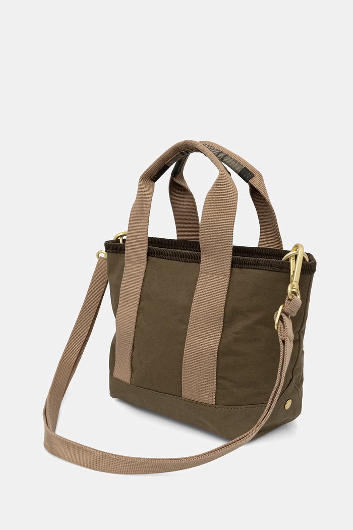 Dodatki Barbour crossbody torbica ženska bombažna Mya LBA0523 zelena