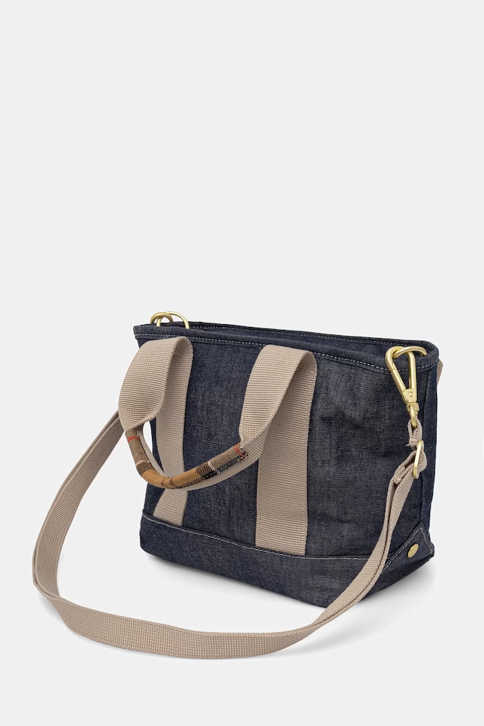 Akcesoria Barbour Torebka damska jeansowa Mya LBA0539 granatowy