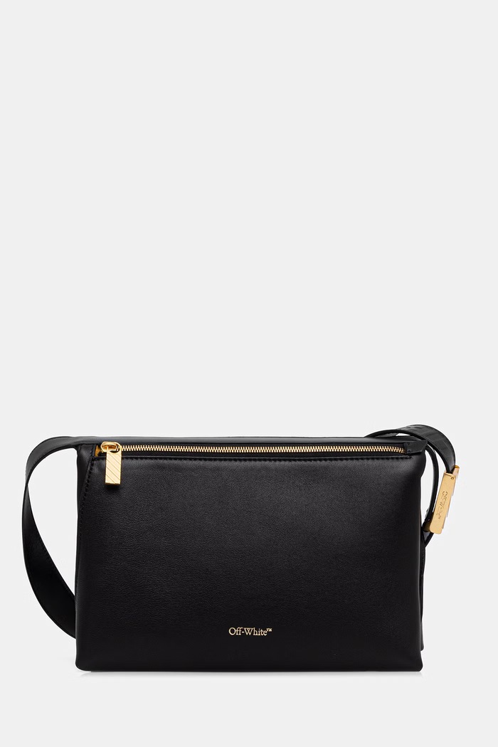Off-White Sandbag_404 torebka crossbody damska skórzana czarny OWNN18MS26LEA001