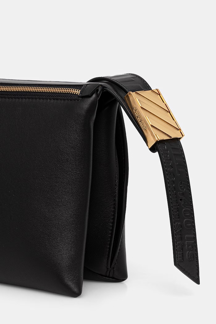 Off-White Sandbag_404 torebka crossbody damska skórzana czarny OWNN18MS26LEA001