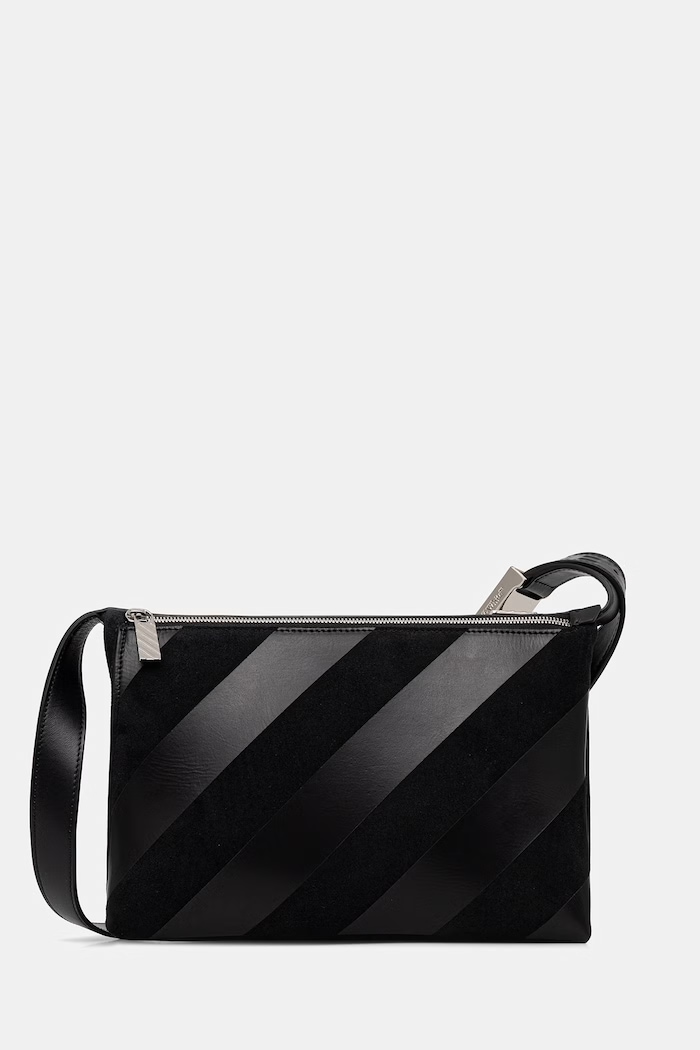 Off-White Sandbag_404 torebka crossbody damska skórzana czarny OWNN18NS26LEA001