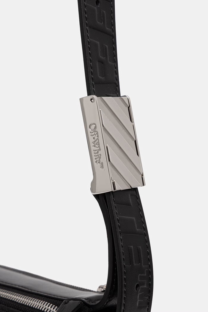 Off-White Sandbag_404 torebka crossbody damska skórzana czarny OWNN18NS26LEA001