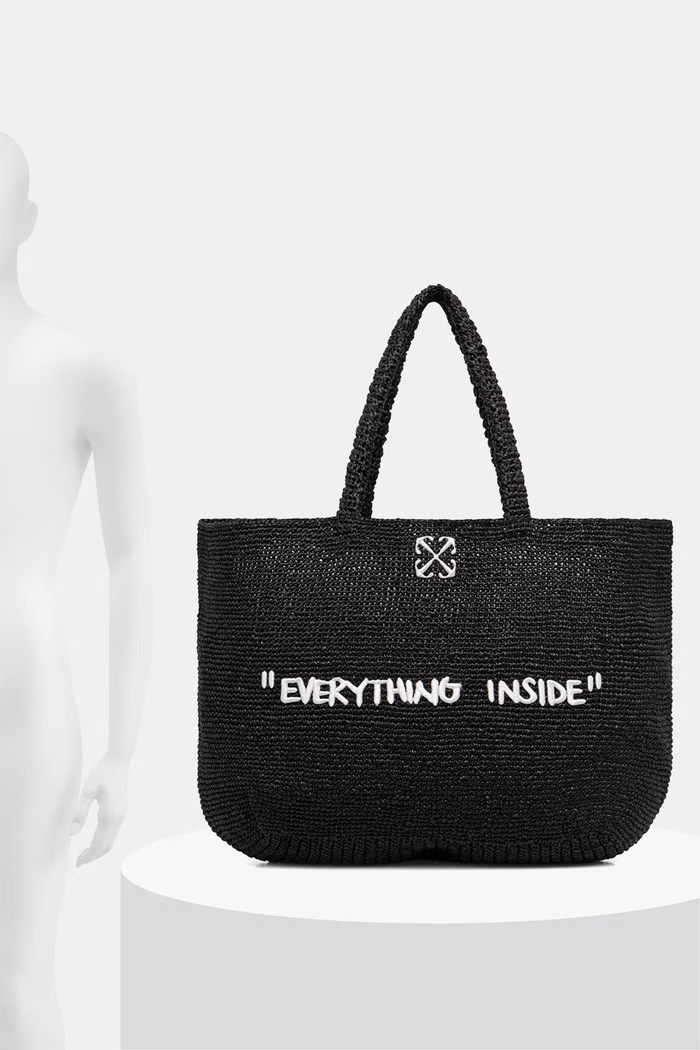 Off-White Jitney torebka tote damska pleciona OWNA23CC99FAB001
