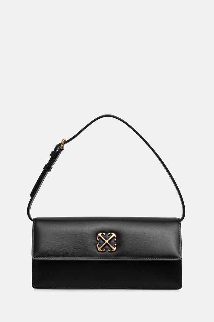 Off-White Jitney 1.0 kopertówka damska skórzana czarny OWNN172C99LEA001
