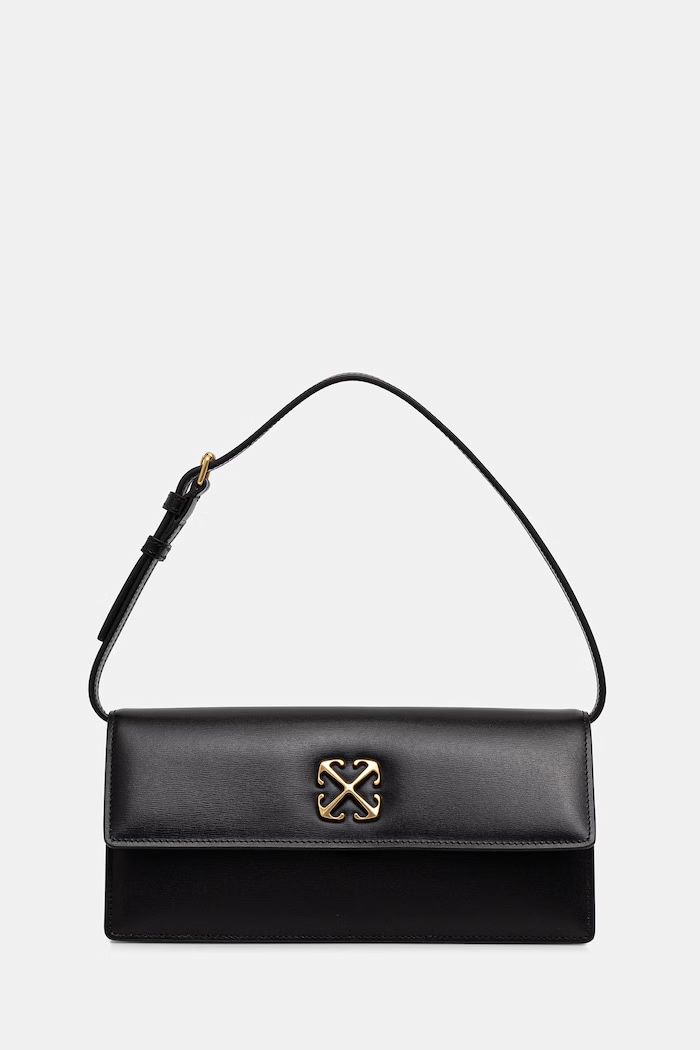 Off-White Jitney 1.0 kopertówka damska skórzana czarny OWNN172C99LEA001