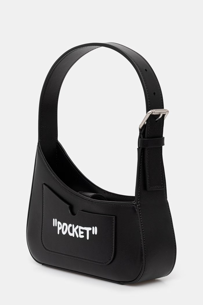 Akcesoria Off-White Jitney torebka damska skórzana OWNN18AC99LEA001 czarny