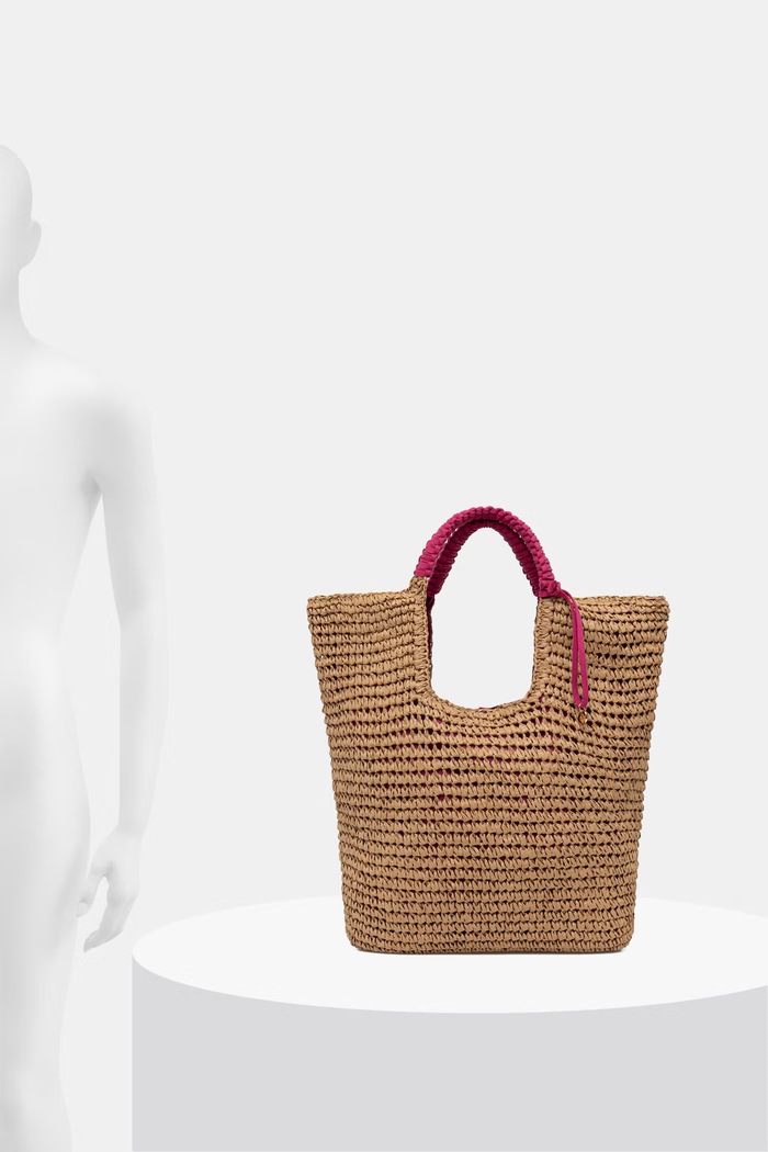 United Colors of Benetton τσάντα hobo γυναικεία πλεγμένη 69GMVY02P