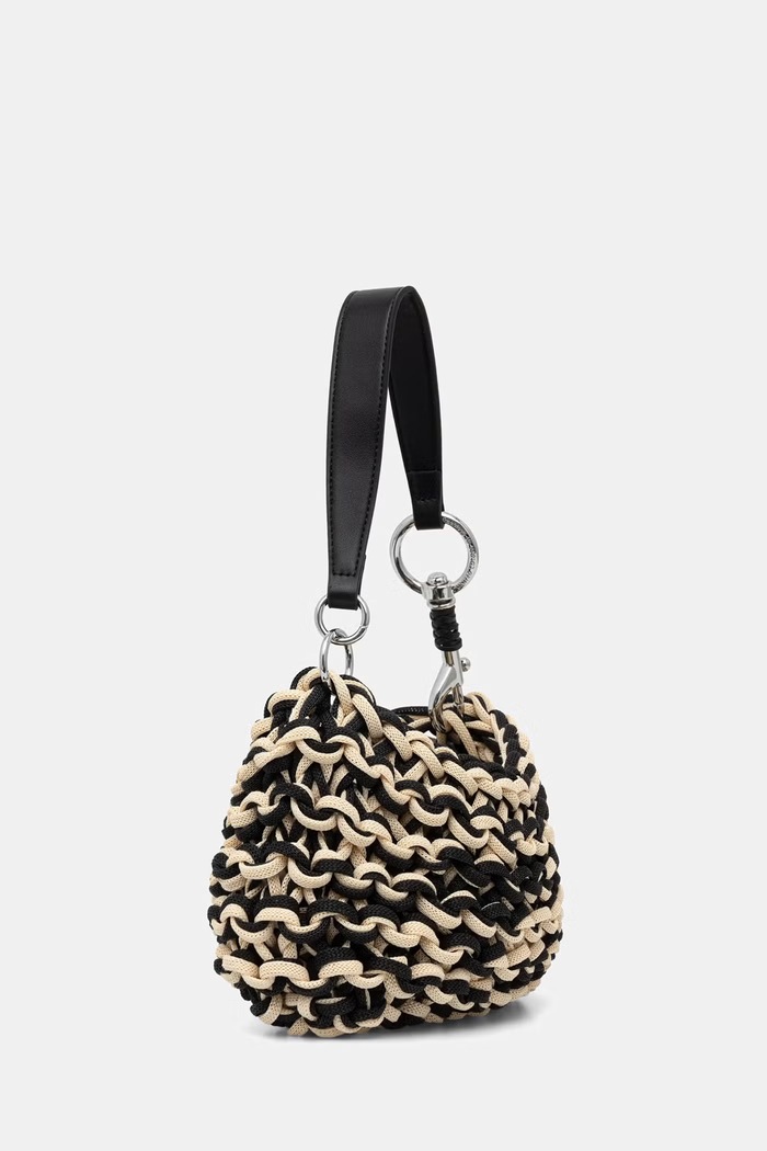 United Colors of Benetton kabelka hobo dámska 6EBVVY031 béžová SS26