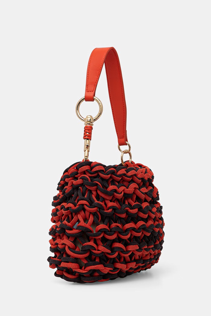 United Colors of Benetton hobo bag pentru femei 6EBVVY031 portocaliu SS26