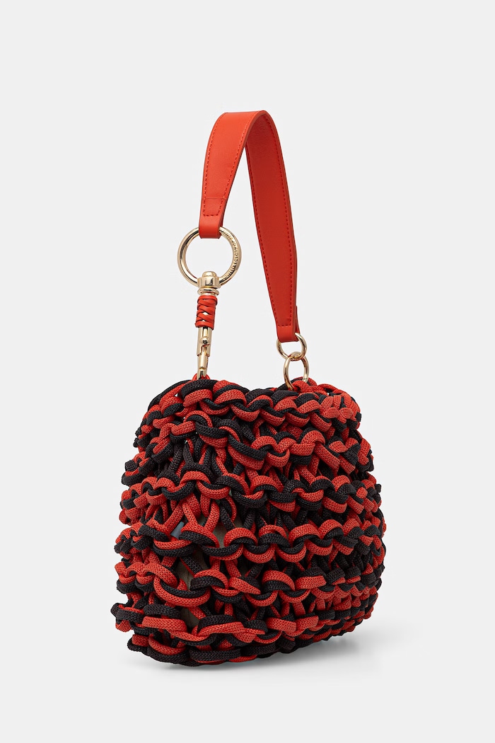 United Colors of Benetton hobo bag pentru femei 6EBVVY031 portocaliu SS26