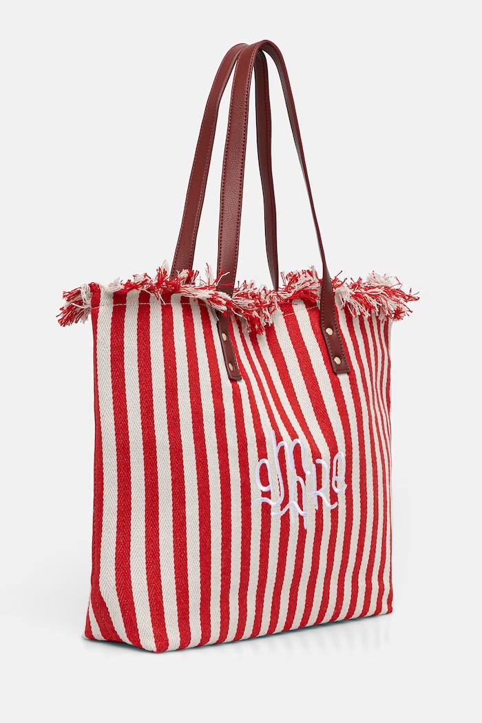 United Colors of Benetton torebka tote damska bawełniana 6O4LVY02N czerwony SS26