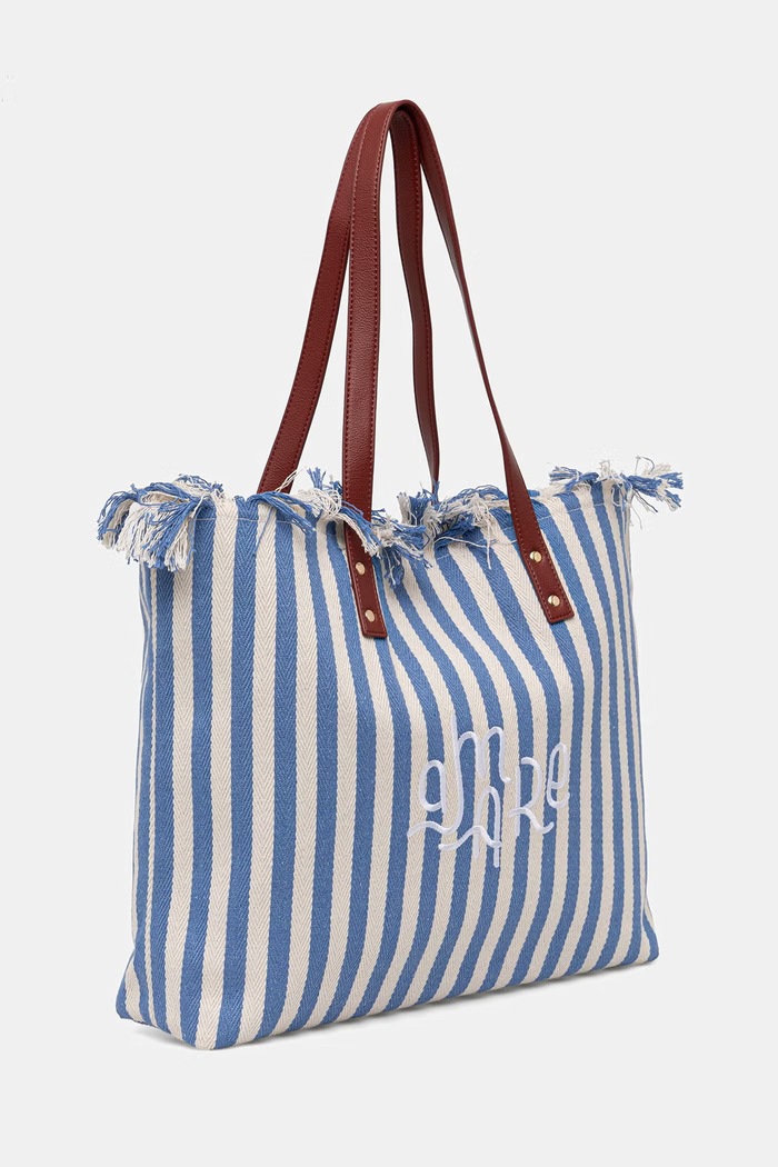 United Colors of Benetton Tote γυναικεία βαμβακερή 6O4LVY02N μπλε SS26