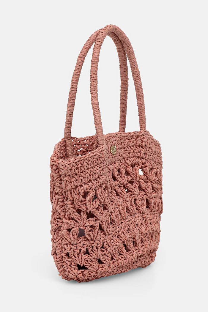 Hoss Intropia klasična torbica ženska pletena 5023108 roza SS26