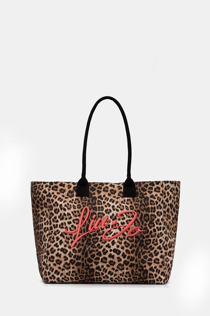 Liu Jo Geantă shopper pentru femei, din bumbac maro VA6191.T549A