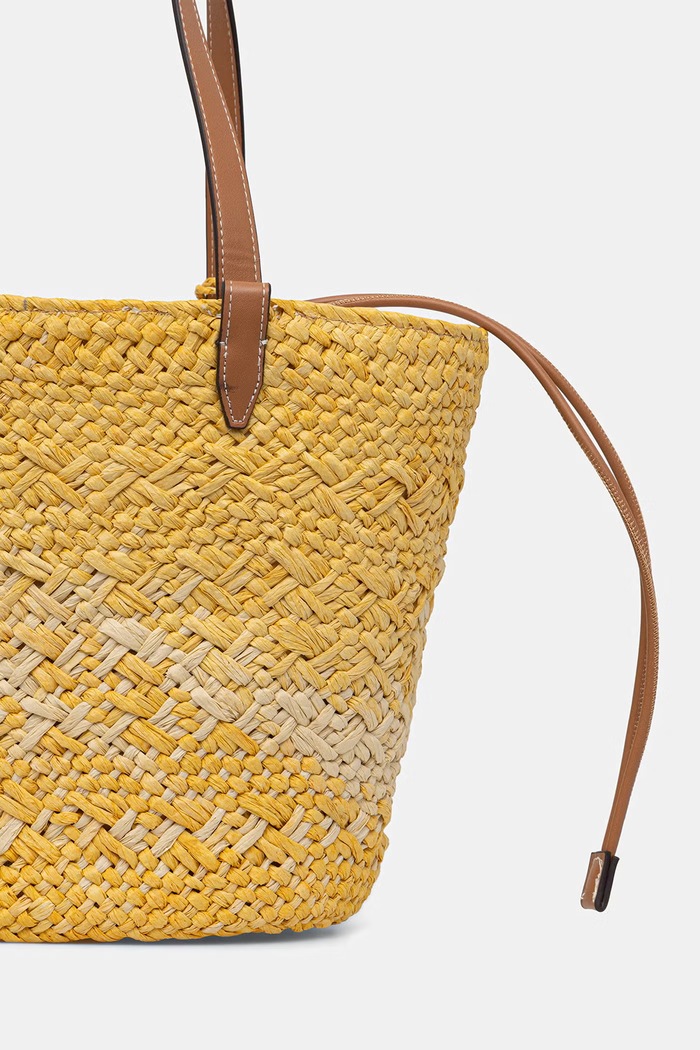 Kiegészítők Pedro del Hierro shopper női fonott 1113598 sárga