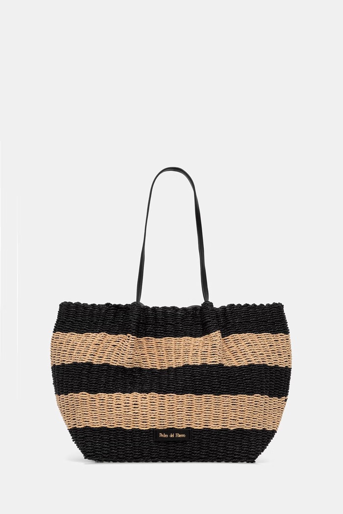 Pedro del Hierro shopper női fonott fekete 2963398