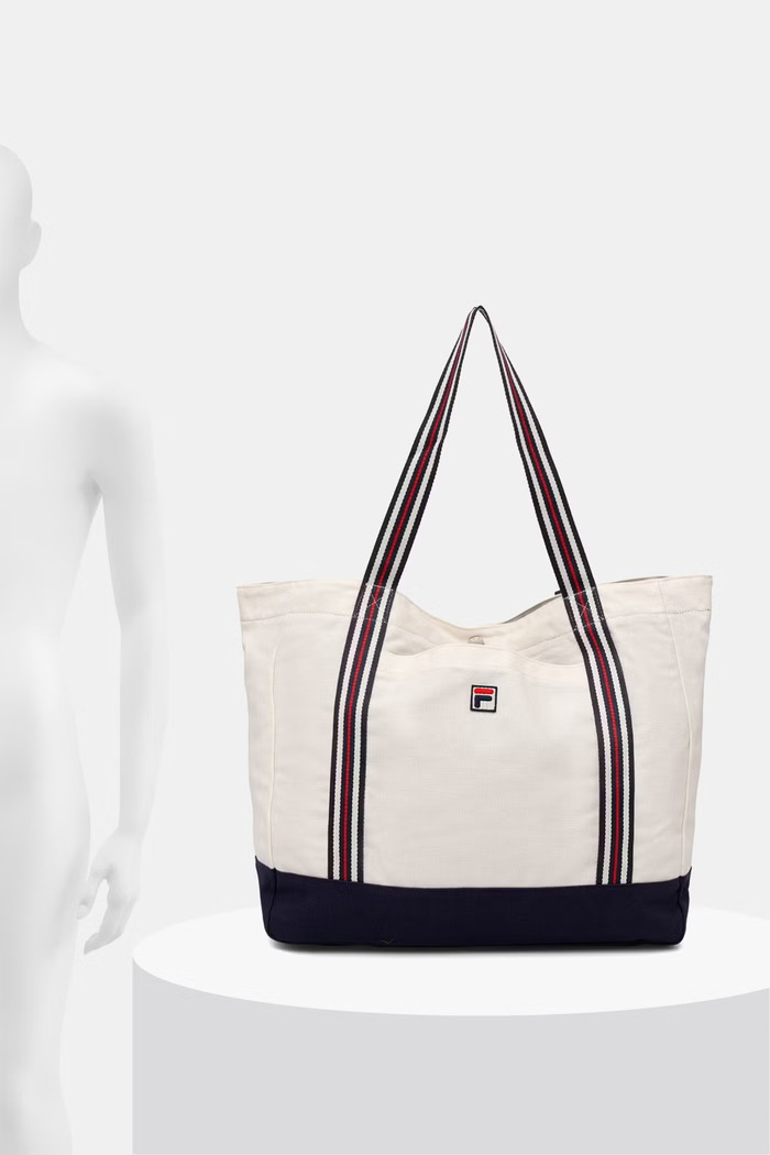 Fila tote bag pentru femei, din bumbac CARLIANO FBU0178