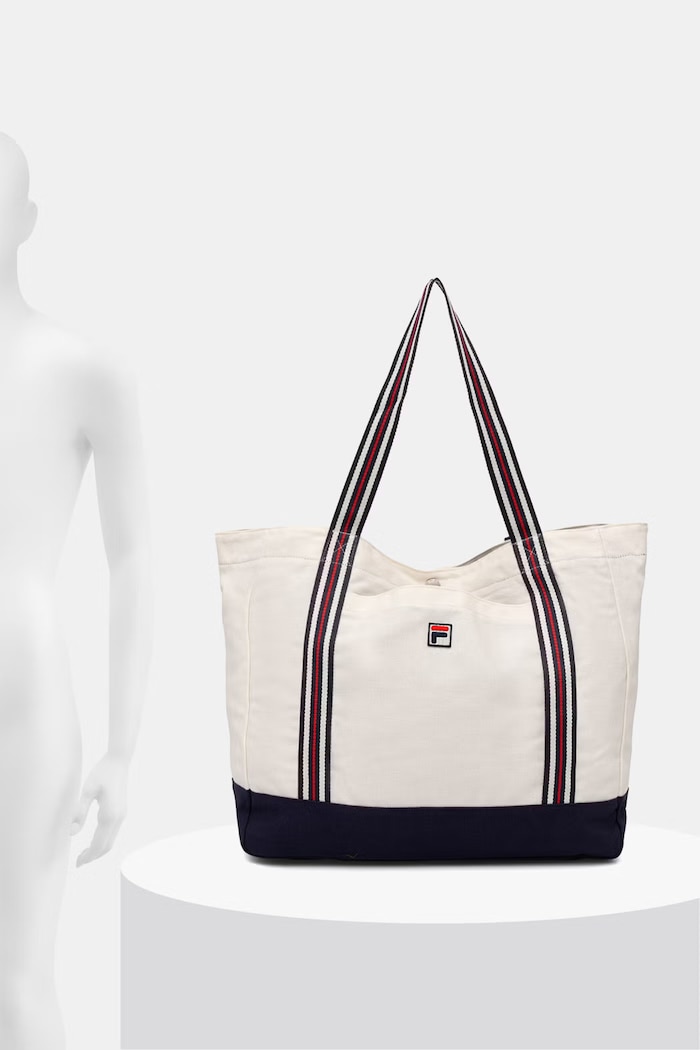 Fila tote bag pentru femei, din bumbac CARLIANO FBU0178