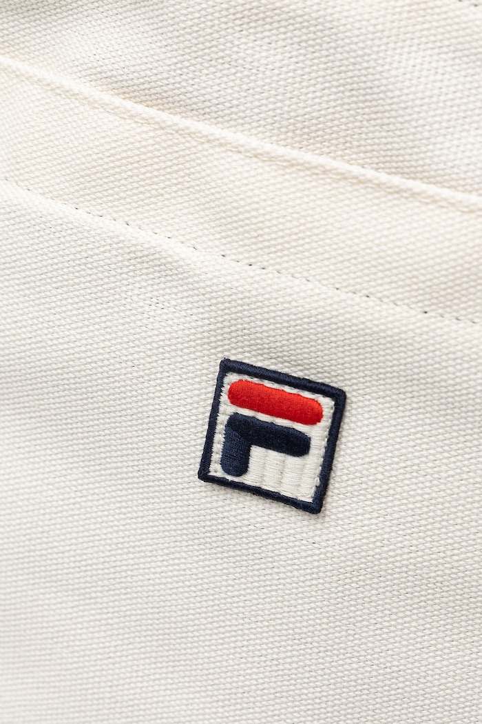 Fila tote bag pentru femei, din bumbac CARLIANO bej FBU0178