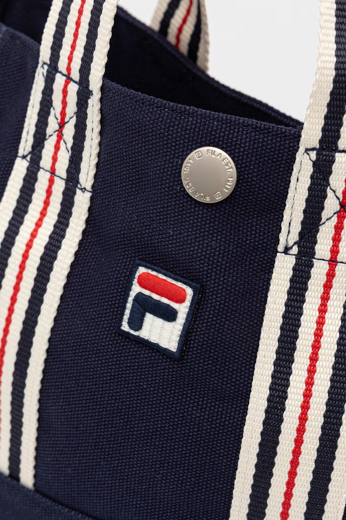 Fila geantă crossbody pentru femei, din bumbac CARLIANO negru FBU0180