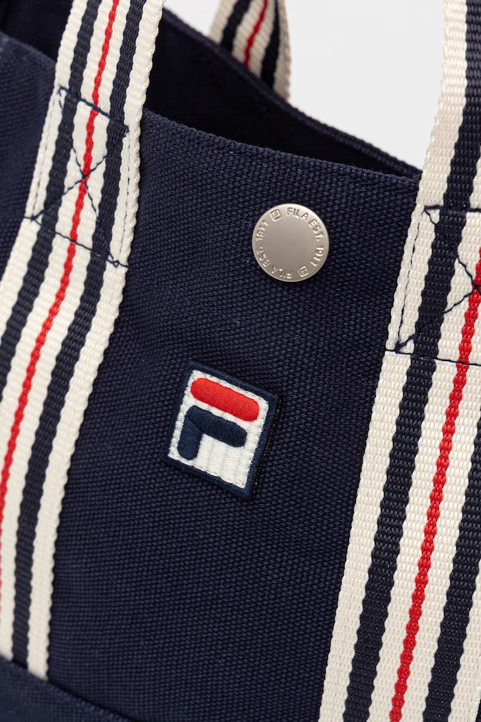 Fila geantă crossbody pentru femei, din bumbac CARLIANO negru FBU0180