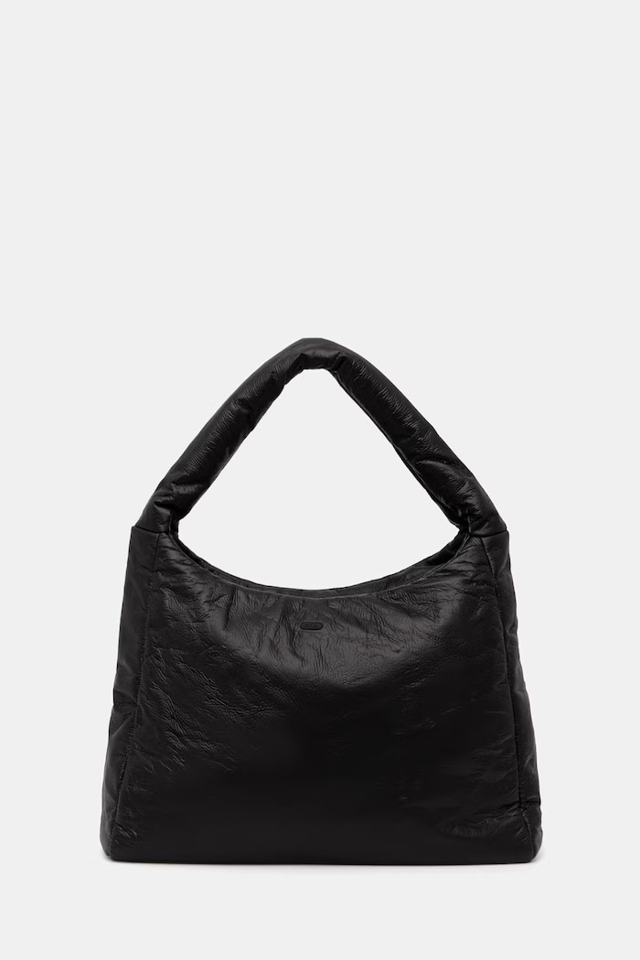 Fila tote bag pentru femei, cu imitație de piele LECORE negru FBW0007