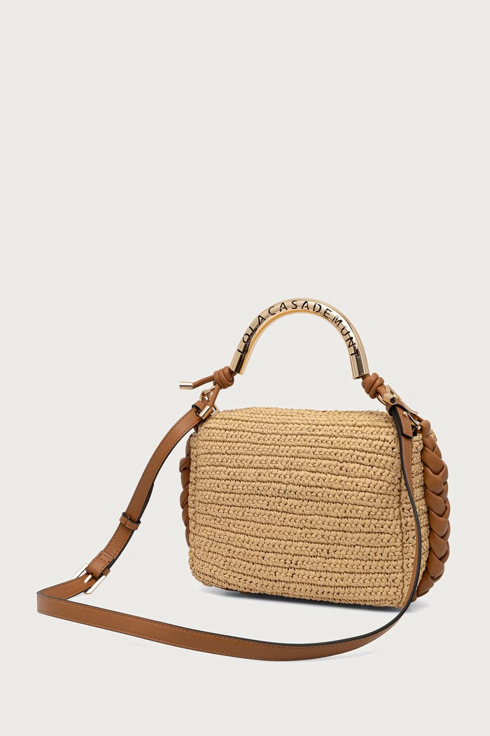 Lola Casademunt torebka crossbody damska pleciona LS2604054 beżowy SS26