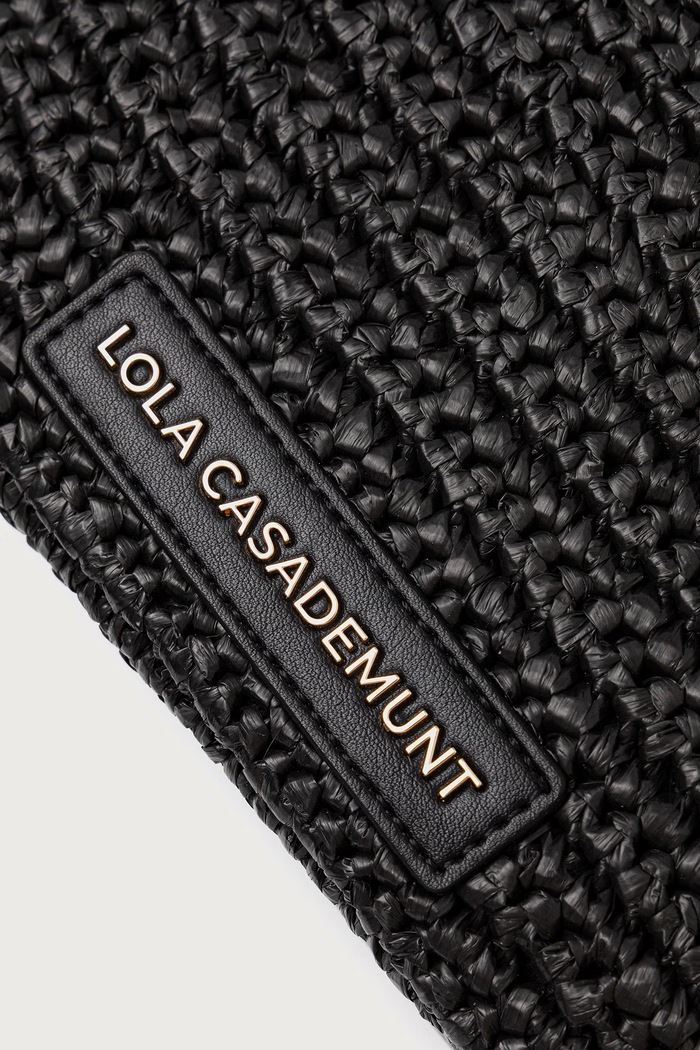 Lola Casademunt torebka crossbody damska pleciona czarny LS2604054