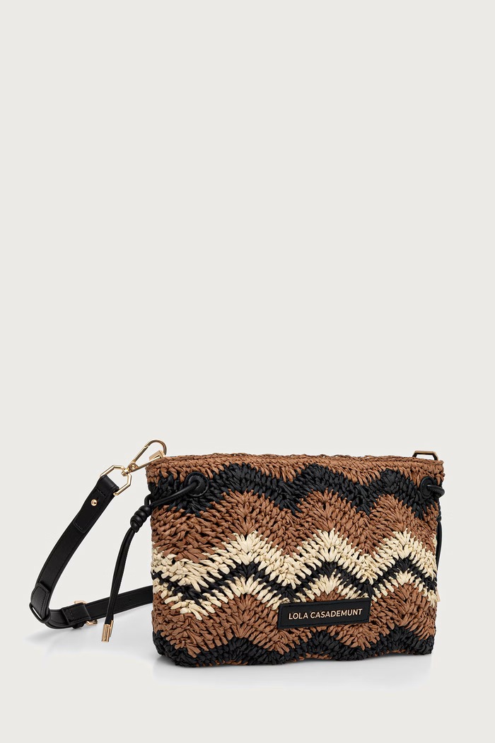 Lola Casademunt torebka crossbody damska pleciona LS2604097 brązowy SS26