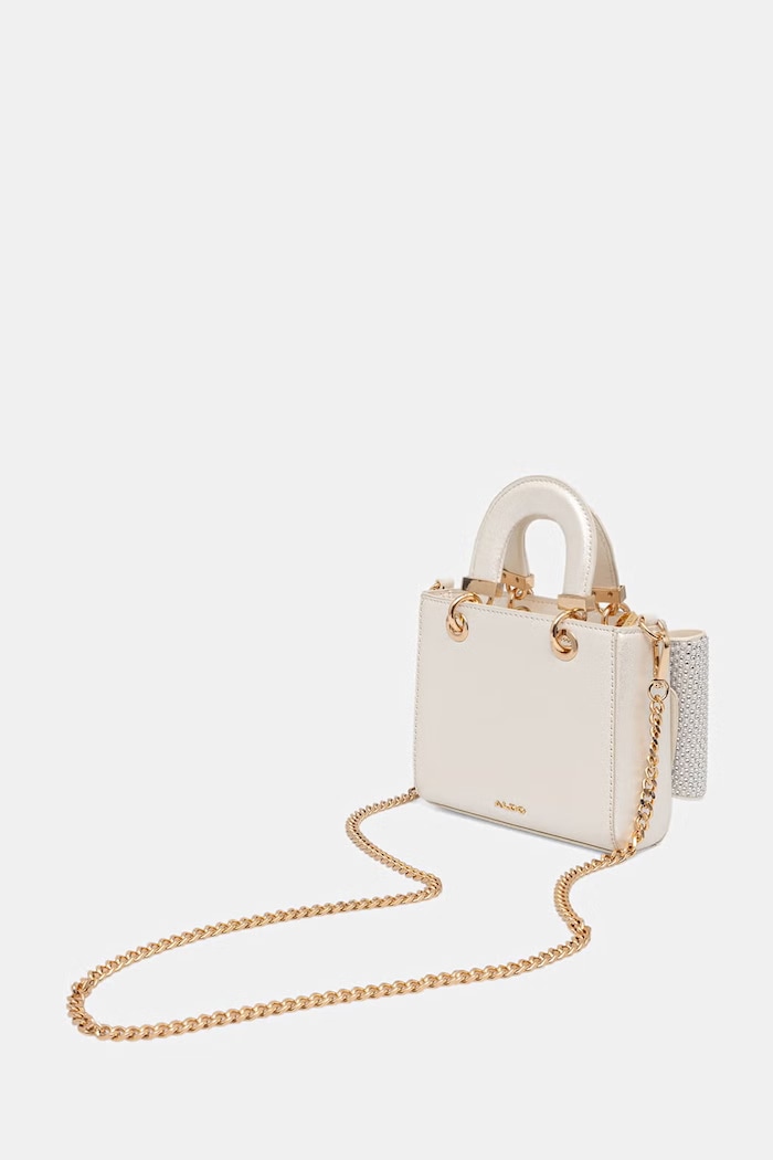 Akcesoria Aldo torebka crossbody damska z imitacji skóry NADIEA NADIEA.160 beżowy