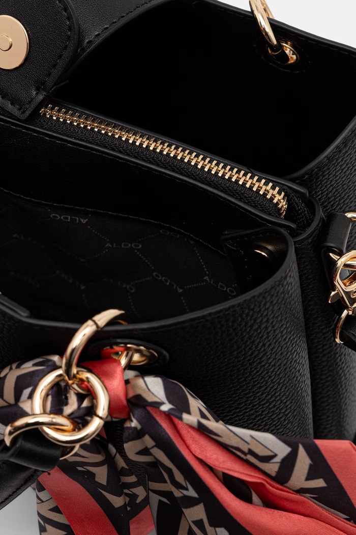 Aldo torebka crossbody damska z imitacji skóry TENTERDEN TENTERDEN.001 czarny