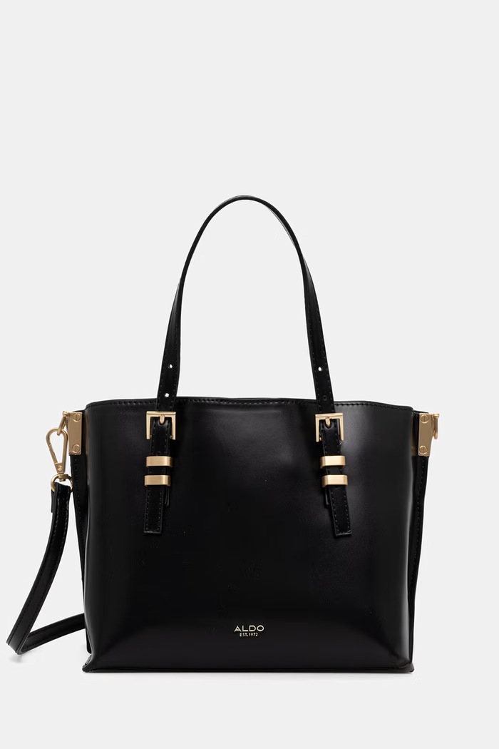 Aldo torebka crossbody damska z imitacji skóry ELONORIA czarny ELONORIA.006