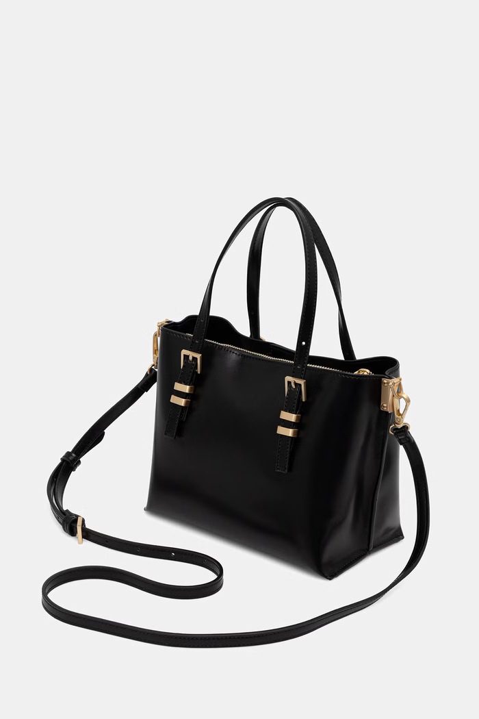 Akcesoria Aldo torebka crossbody damska z imitacji skóry ELONORIA ELONORIA.006 czarny