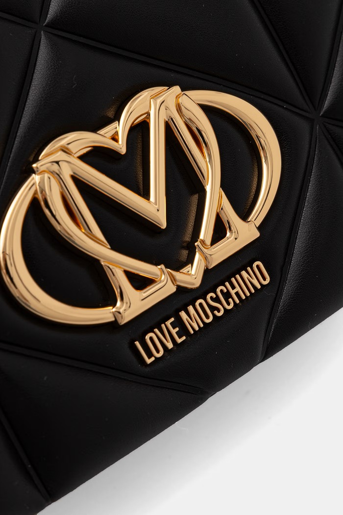 Love Moschino torebka crossbody damska z imitacji skóry czarny JC4043PP0OLC0000