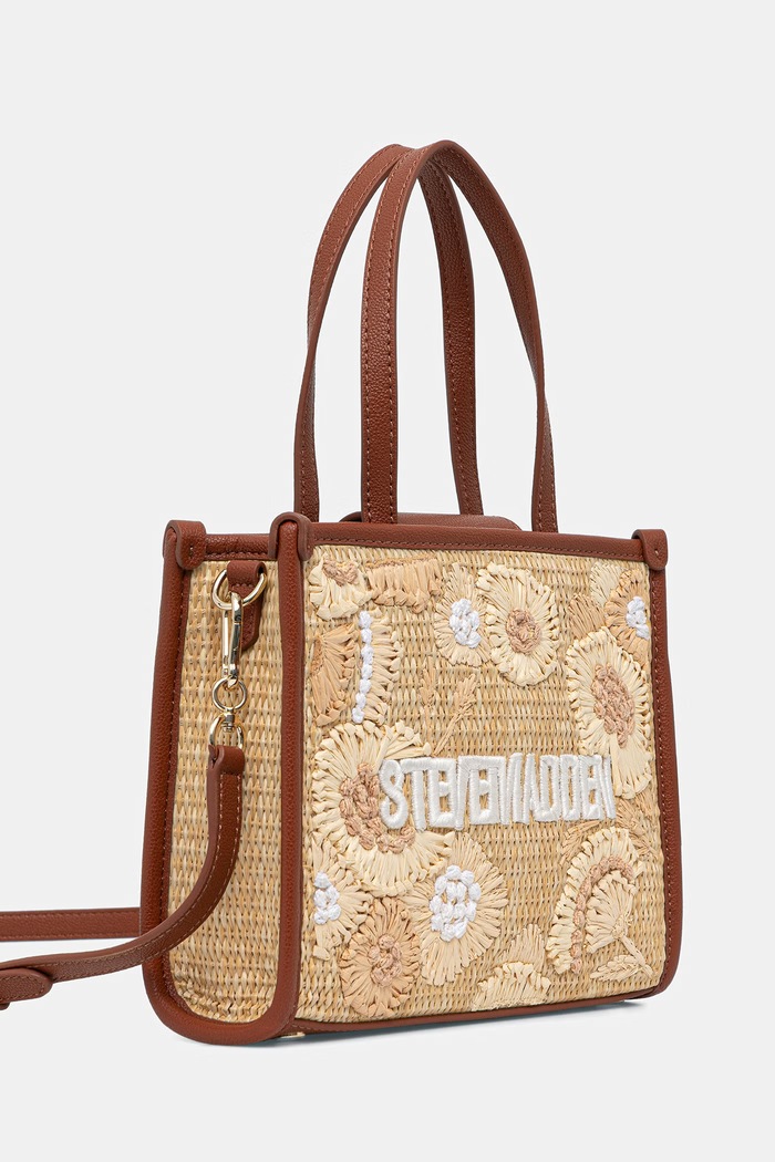 Steve Madden torebka crossbody damska pleciona Bdecor-E SM13002536 brązowy SS26