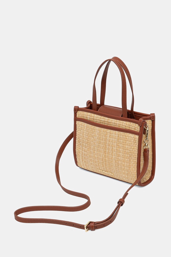 Akcesoria Steve Madden torebka crossbody damska pleciona Bdecor-E SM13002536 brązowy