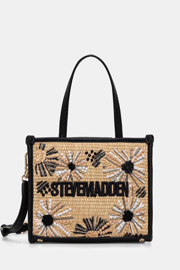 Steve Madden torebka crossbody damska pleciona Bdecor-B beżowy SM13002535